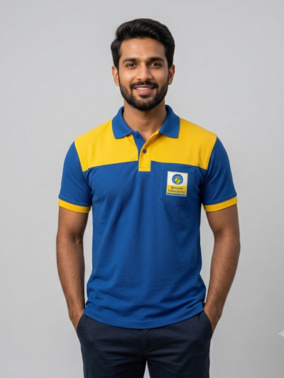 Bharat Petroleum Style Petrol Pump Staff T-Shirt